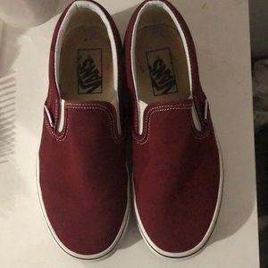 Burgundy Vans